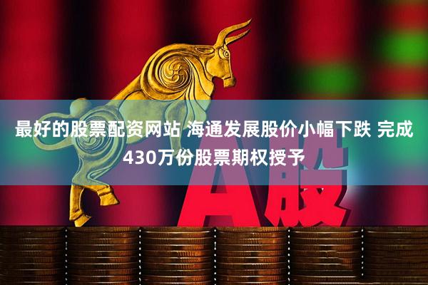 最好的股票配资网站 海通发展股价小幅下跌 完成430万份股票期权授予