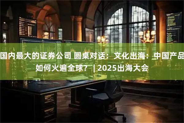 国内最大的证券公司 圆桌对话：文化出海：中国产品如何火遍全球？ | 2025出海大会