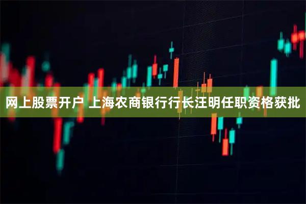 网上股票开户 上海农商银行行长汪明任职资格获批